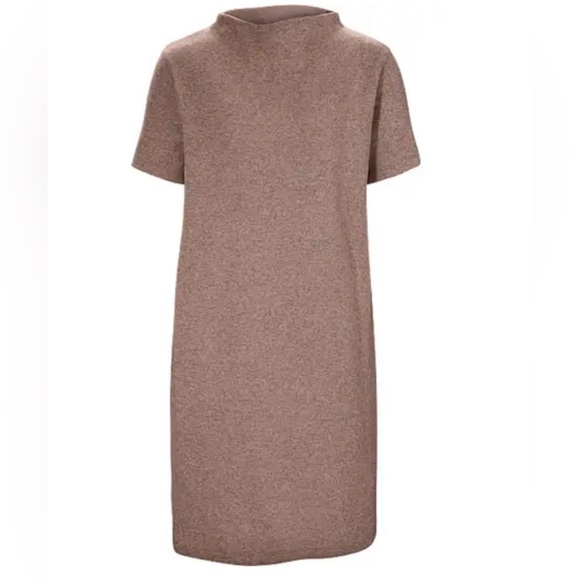 Arc'teryx Dresses & Skirts - Arc'Teryx Women's LAINA Dress Size XS Brown Tan High Neck Short Sleeve Casual‎